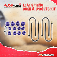 4X4FORCE Leaf Spring U-Bolts + Polyurethane Bush Kit for Isuzu D-Max 08-12