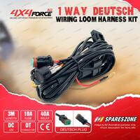 4X4FORCE 3-Meter 1-Way Wiring Loom Harness Kit With Toggle ON/OFF Switch