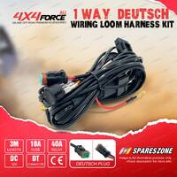 4X4FORCE 3-Meter 1-Way Wiring Loom Harness Kit With Toggle ON/OFF Switch