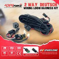 4X4FORCE 2-Way Wiring Loom Harness Kit With Flush Mountable ON/OFF Switch