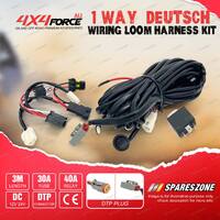3-Meter 1-Way Wiring Loom Harness Kit With Toggle ON/OFF Switch DTP Connector