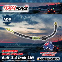 1 Rear Extended 3"-4" Brake Hose Line for Toyota Hilux 4Runner Petrol Diesel