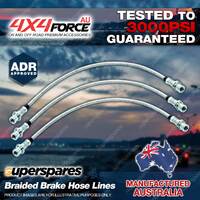 3x Front + Rear Braided Brake Hoses Lines for Suzuki Jimny 1.3 SN413 98-on