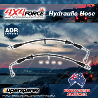 1 Pair Front Hydraulic Braided Brake Line Hoses for Ford Falcon FG X 2008-2016