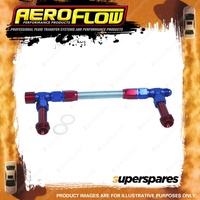 Aeroflow Carburettor Inlet Rail Kit -8 AN suit Barry Grant / Demon Blue/Red