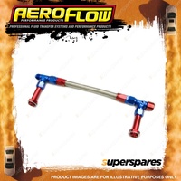 Aeroflow Carburettor Inlet Rail Kit -8AN Ultra HP Blue/Red suit Holley Fuel Line