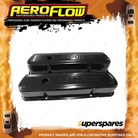 Aeroflow Black Steel Valve Covers for Holden Australia V8 Early AF1822-5004