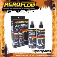 Aeroflow Air Filter Cleaner And Oil Kit Cleaning 2 X 296Ml Bottles