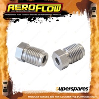 Aeroflow Stainless Steel Inverted Flare Tube Nut M10x1.25 To 3/16" Hardline
