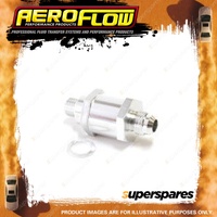 Aeroflow Brand Efi Fuel Pump Check Valve -6 AN M12X1.5mm Silver Finish