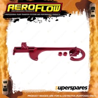 Aeroflow Brand Billet Throttle Cable Bracket 4150 Style Red Finish AF64-2026R