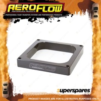 Aeroflow Brand 1" Open High Velocity Carburettor Spacer Black Finish