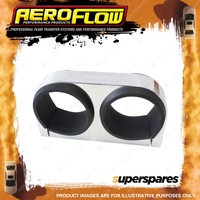 Aeroflow Dual Billet Fuel Pump Bracket Polished Suits Bosch 044 Fuel Pumps