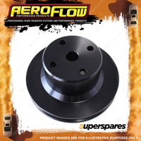 Aeroflow Billet Water Pump Pulley Single V Groove for Holden 5.0 V8 Vn-Vs Black