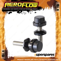 Aeroflow Universal Billet Bonnet Adjusters 5/16" Unc Thread Black Finish