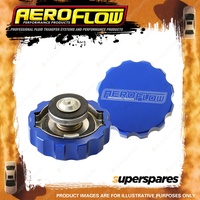 Aeroflow Billet Radiator Cap Large Style Suit 42mm Water Neck Blue Finish