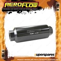 Aeroflow 40 Micron Pro Filter With -12AN ORB Ports Black Finish AF66-2043BLK-40