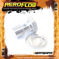 Aeroflow Alloy Banjo Bolt Thread M16 x 1.5 Suits -6 Silver Finish