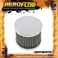 Aeroflow Stainless Steel Billet Breather With -8 AN Female Thread Polished