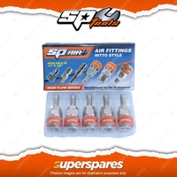 SP Tools Scorpion 5Pcs 3/8" Barb Coupler Hose Box - Nitto Style Durable