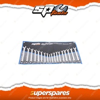 SP Tools 18Pcs Combination ROE Spanner Set - Metric/SAE Cr-V Steel Wrench