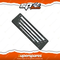 SP Tools 4Pcs Double Ring Long Spanner Set - 0 Degree Offset SAE Wrench Cr-V