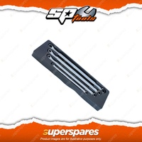 SP Tools 4Pcs Double Ring Long Spanner Set - 15 Degree Offset SAE Wrench Cr-V