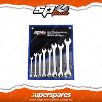 SP Tools 8Pcs Ultra Thin Double Open End Spanner Set - Slimline Metric Cr-V