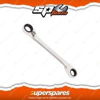 SP Tools Double Gear Drive Ring Spanner - 8mm x 9mm 15 Degree Offset Metric Cr-V