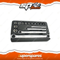 SP Tools 16Pcs 3/8" Drive Socket Spanner Set - E-Torx Chrome Vanadium Steel