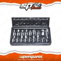 SP Tools 18Pcs 3/8" Drive Oil Drain Plug Key Set - Inhex Square Spline