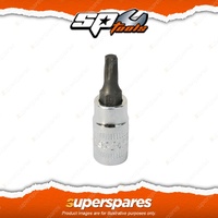 SP Tools 1/4" Drive Inhex Socket T10 Torx Bit Individual Cr-V Steel