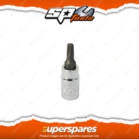 SP Tools 1/4" Drive Inhex Socket Torx T25 - Individual Chrome Vanadium Steel