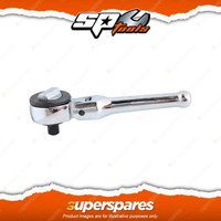 SP Tools 3/8" Drive Flex Head Stubby Ratchet - 45 Teeth Reversible Cr-V Steel