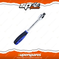 SP Tools 3/8" Drive Flex Handle Wrench - 200mm Soft Grip Hinged Joint Head
