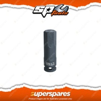 SP Tools 3/8" Drive Inhex Impact Socket - 1/4" SAE Hex Bit Long Shaft Cr-Mo