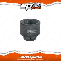 SP Tools 1-1/2" Drive Impact Socket - Size 50mm 6 Point Metric Flat Drive Cr-Mo