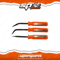 SP Tools 3Pcs Pry Bar Pocket Set - Auto Speciality 3/16" Diameter Alloy Steel