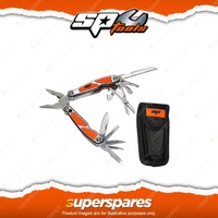 SP Tools Multi-Function Tools 13 in 1 with LED Flashlight - 420 Stainless Steel
