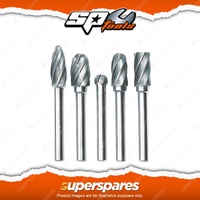 SP Tools Tungsten Carbide Burr - 10 x 20mm Cylinder Aluminium Durable Heavy Duty