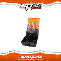 SP Tools 19Pcs Drill Bit Set - High Speed Steel Metric 1-13mm 0.5 Increments