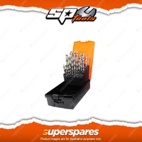 SP Tools 25Pcs Drill Bit Set - High Speed Steel Metric 1-13mm 0.5 Increments