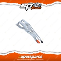 SP Tools 230mm Welding Locking Pliers Grip Jaw - Heavy Duty Knurled Adjuster Nut