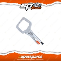SP Tools 275mm C-Clamp Locking Pliers Standard - Heavy Duty Knurled Adjuster Nut