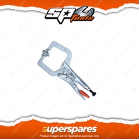 SP Tools 150mm C-Clamp Locking Pliers Swivel Pad - Heavy Duty Cr-V Steel