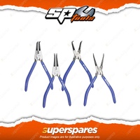 SP Tools 4Pcs 140mm Circlip Pliers Set - Straight Bent Internal External