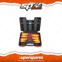 SP Tools 8Pcs Premium Electrical Screwdriver Set - 4x Slotted 4x Phillips
