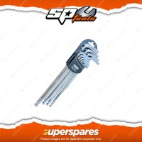 SP Tools 13Pcs Magnetic Ball Drive Hex Key Set - Metric Cr-V Steel Magnetic Tips
