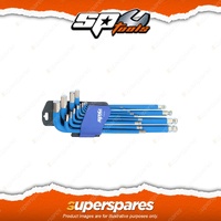 SP Tools 13Pcs Hex Key Set - Magnetic Ball Drive Jumbo Metric Chrome Vanadium