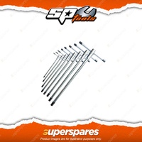 SP Tools 8Pcs T-Handle Hex Key Set - Sliding Metric Chrome Vanadium Steel Blade